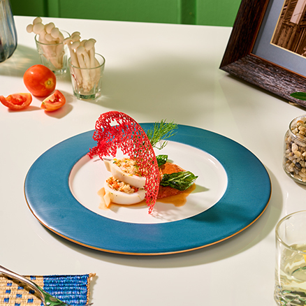 Shrimp and mushroom stuffed calamari with tomato sauce