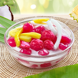 Tub Tim Krob made at our Phuket cooking class