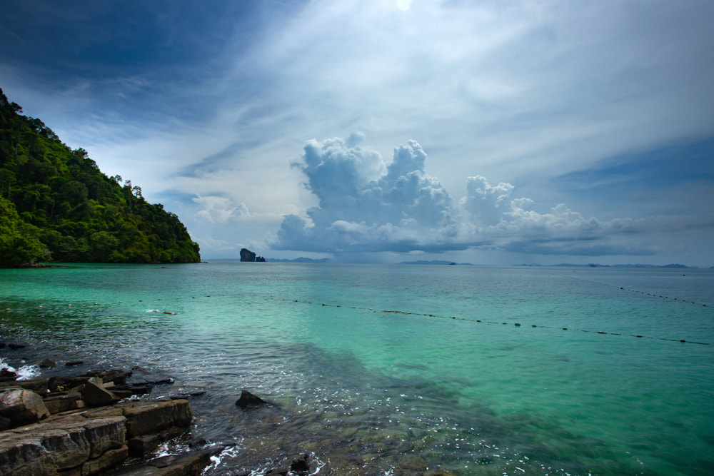 Stormy clouds over Phuket. The rainy season often means a change in plans for many people.