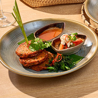 Thai jumbo fish cake at our authentic Thai restaurant in Phuket