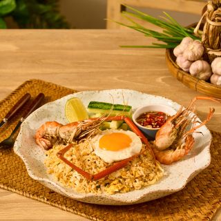 River Prawn Fried Rice  at our Thai restaurant in Phuket 