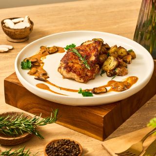 Slow- Cooked Free-Range Chicken Thigh